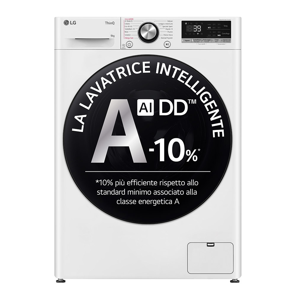 LG F4R7009TSWB Lavatrice 9kg AI DD