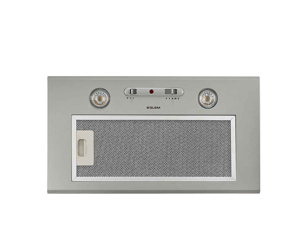 Glem Gas GHF527SI cappa aspirante Integrato Argento 260 m³/h