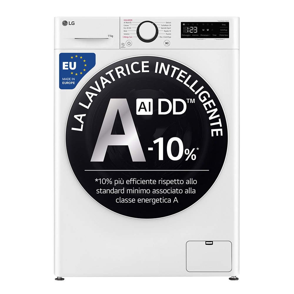 LG F4R5011TSWW Lavatrice 11kg AI DD