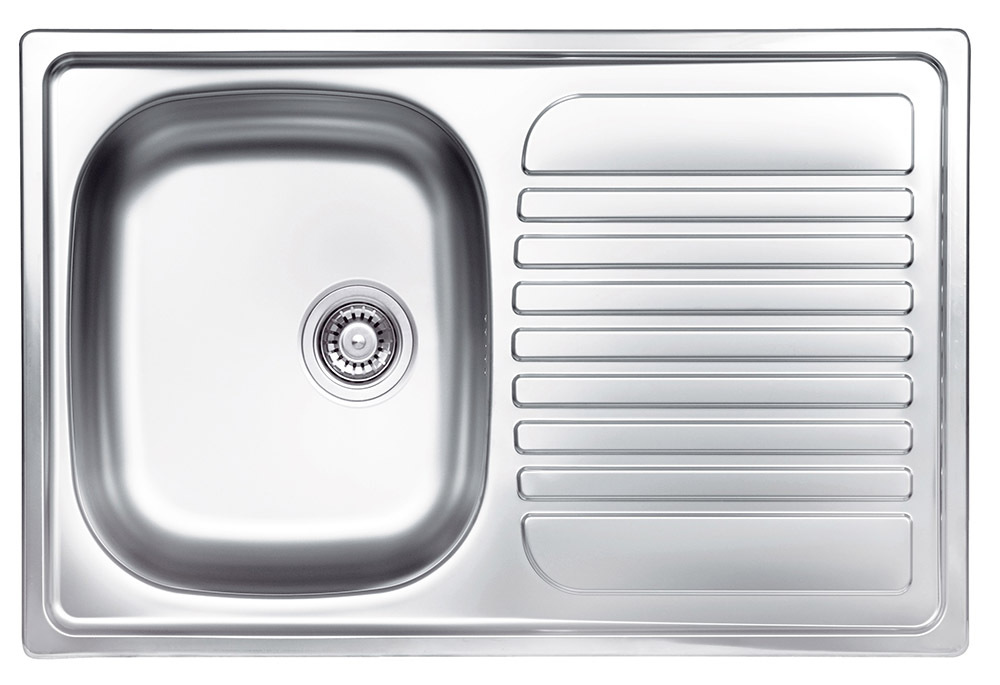 Glem Gas Lavello ad Incasso Acciaio Inossidabile Rettangolare con Scolapiatti GL179XS - immagine 3