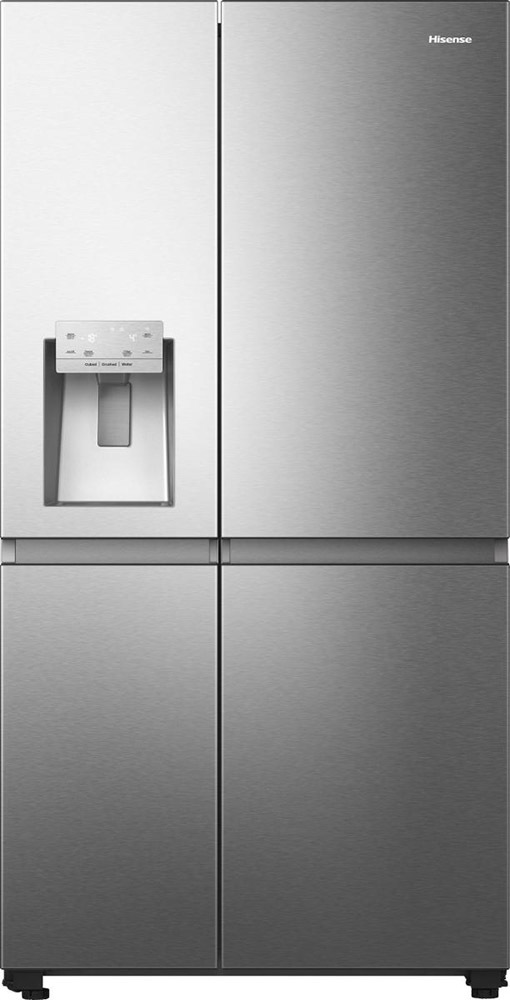 Hisense frigorifero Side By Side RS818N4TIE libera installazione 632L Classe E Dispenser acqua e ghiaccio WiFi