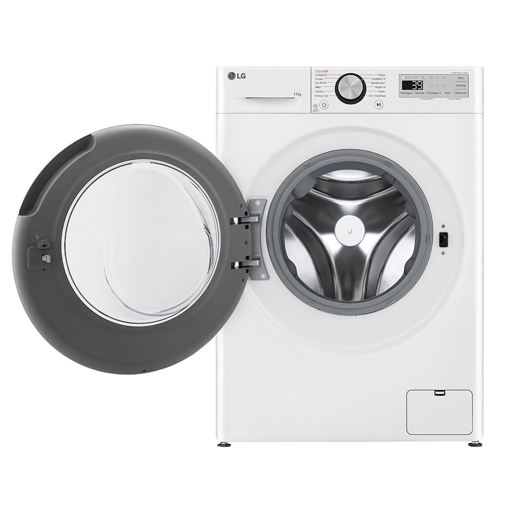 LG Lavatrice Caricamento Frontale 11 kg 1350 Giri/min Inverter Direct Drive Bianco - immagine 2