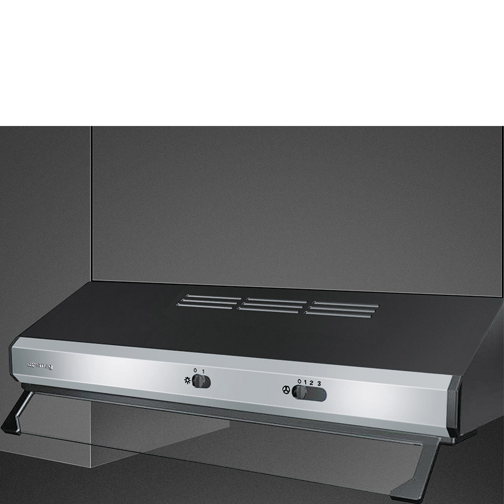 Smeg KSEC61XE3 cappa aspirante Incassato Nero