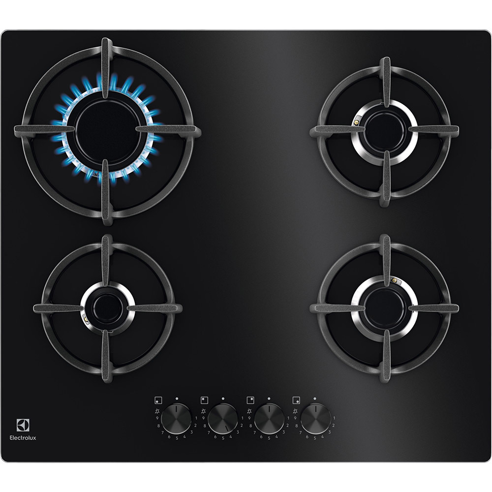 Electrolux EGG64272K Piano cottura Serie 600 Gas on Glass 60cm