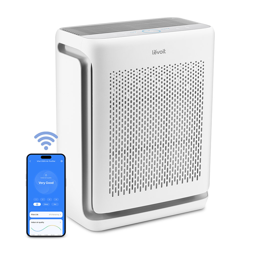 Levoit PURIFICATORE D'ARIA Vital 200S Pro Smart HEPA con Sensore di Luce e Prefiltro Lavabile