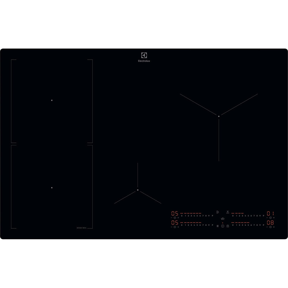 Electrolux Serie 700 KIS82453I Piano cottura ad induzione SenseBoil® 80cm