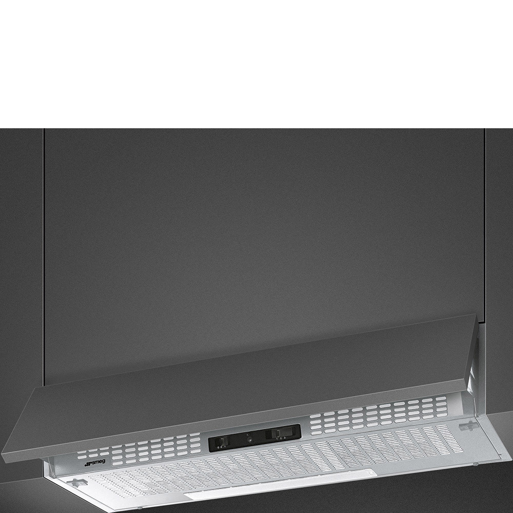 Smeg KSEIR92SE2 cappa aspirante Semintegrato (semincassato) Argento 225 m³/h