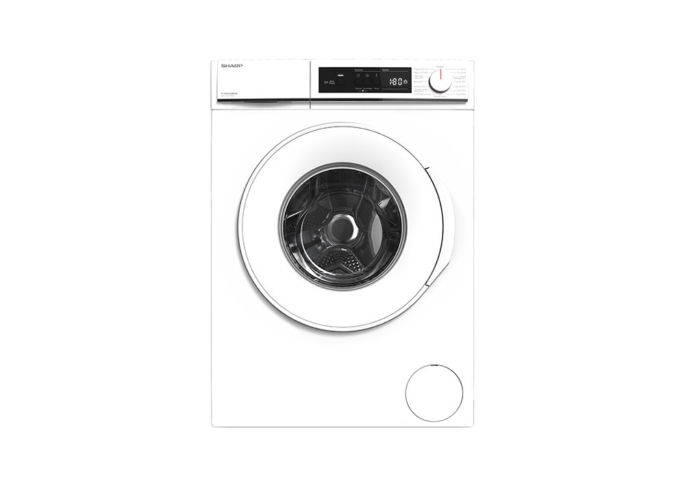 Sharp ES-NFA814BWNNA lavatrice Caricamento frontale 8 kg 1400 Giri/min Bianco