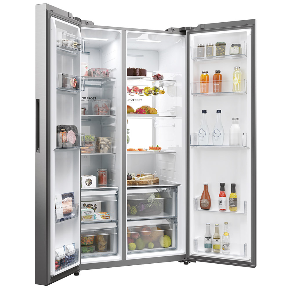 Haier Frigorifero Incasso/Libero 611L No Frost Platino Acciaio Inox Display LED - immagine 5