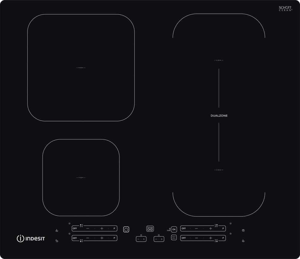 Indesit Piano cottura a induzione IB 65B60 NE - IB 65B60 NE